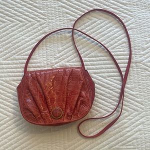 Vintage Sharif Red Cross Body Bag